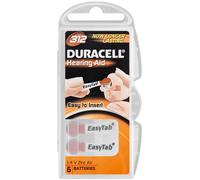 Duracell Aide auditive DA312, Bouton/pièce, 1,4 V, 3,6 mm, 7,9 mm, DA312