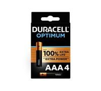 Duracell alcalines AAA Optimum 1,5 V LR03 pack de 4