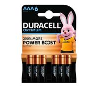 Duracell alcalines AAA Optimum 1,5 V LR03 pack de 6