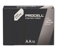 10 Piles Alcalines AA / LR6 Duracell Procell Constant
