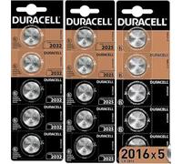 Duracell Batterie Knopfzelle CR2016 3.0V Lithium 5St.