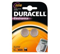 DURACELL bouton Lithium Piles CR2016-Lot de 2-(5299938)