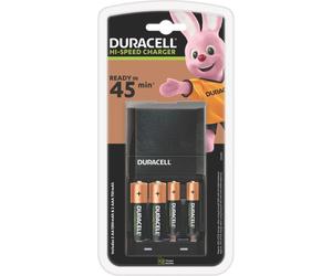 Duracell CEF27 - 0,75 h chargeur de batteries - (pour 4xAA/AAA) 2 x type AA - NiMH - 1300 mAh - avec 2 piles rechargeables AAA NiMH 750 mAh
