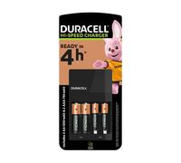 DURACELL Chargeur de piles en 4 heures pour 2 piles AA et 2 piles AAA rechargeables