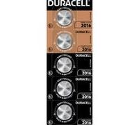 Duracell Pile bouton CR2016 3 V 90 mAh lithium - 5 pièces