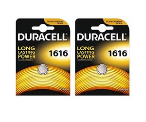 Duracell CR1616 Lot de 2 piles bouton au lithium 3 V