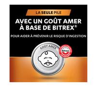 DURACELL CR2025 Lot de 4 piles boutons au lithium 3 V, jusqu’à +70 % de longévité, technologie sécurité enfant, pour clés électroniques / montres de sport et lunettes 3D