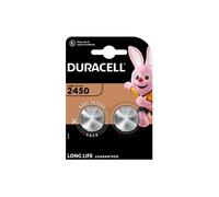DURACELL 2450 Piles Boutons Lithium 3V (lot de 2) - Longue durée - Clés électroniques, dispositifs domestiques, balances et capteurs de température - Emballage Sécurité Enfant - Conservation 10 ans