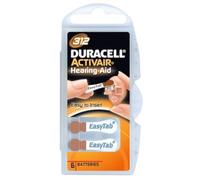 Duracell DC 312 Activair 10 Lot de 6 Piles d’appareils auditifs de Type 312