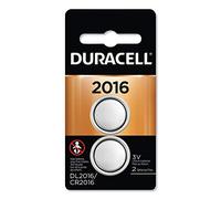 Duracell DL2016B2PK Pile bouton au lithium, 2016, 2/paquet