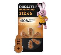 DURACELL DU79R1 Batterie Acoustique Easy Tab 312 Marron 6pz Non Rechargeables