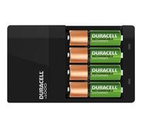Duracell High-Speed Value CEF14 - 4 h chargeur de batteries - (pour 4xAA/AAA) 2 x type AA - NiMH - 1300 mAh - 7 Watt - avec 2 piles rechargeables AAA NiMH 750 mAh