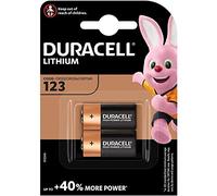 DURACELL Lot de 10 Blisters de 2 piles photo Lithium 123 A