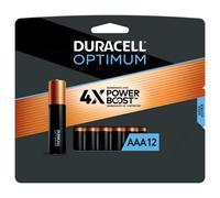 Duracell Lot de 12 Piles AAA Optimum | Puissance Durable Triple A | Piles alcalines AAA