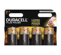 DURACELL Lot de 2 blisters de 4 piles Plus Power MN1300 Mono D LR20