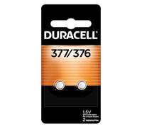 Duracell Lot de 2 piles bouton à l'oxyde d'argent 376/377 1,5 V, longue durée pour montres, appareils médicaux, calculatrices, etc