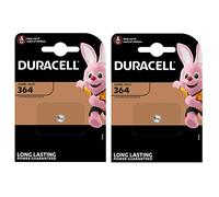 DURACELL Lot de 2 Piles oxyde Argent pour Montres Watch 364 (SR60) 1,5 Volt