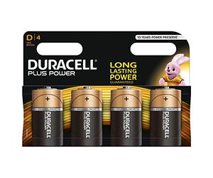 DURACELL Lot de 3 blisters de 4 piles Plus Power MN1300 Mono D LR20