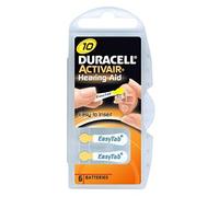 DURACELL Lot de 3 Blisters de 6 Piles auditives ACTIVAIR Easytab DA 10