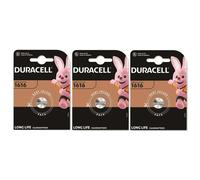 DURACELL Lot de 3 Piles bouton lithium "Electronics" CR1616 Blister de 1