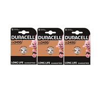 DURACELL Lot de 3 Piles Bouton Lithium Electronics CR2450 3 Volt Blister de 1