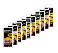 Duracell Lot de 40 Piles pour appareils auditifs Taille 312
