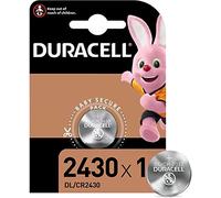 DURACELL Lot de 5 Blisters de 1 Pile Bouton Lithium Electronics CR 2430 3 Volt