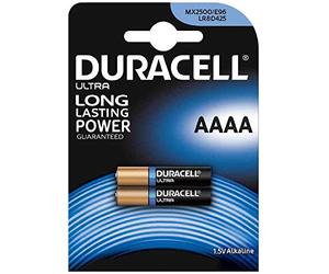 DURACELL Lot de 5 Blisters de 2 piles alcalines"Ultra M3" quart (AAAA/MX2500)