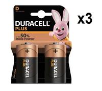 Duracell Lot de 6 Piles PLUS de Type D pile jetable LR20/MN1300