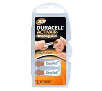 DURACELL Lot de 8 Blisters de 6 Piles auditives ACTIVAIR Easytab DA 312