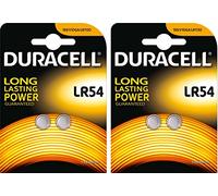 DURACELL LR54 LOT DE 2 BLISTER = 4 PILES ALCALINE 1,5V