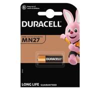 Duracell MN27, LR27 A pile alcaline, 12 volts, dimensions 28,8 x 8 mm