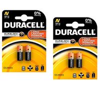 Duracell MN9100/E90/LR1 Lot de 2 Piles médicales 1,5 V Carte 2 Taille N - 2 Paquets, 2 Paquets - 4 Piles au Total, 2 pièces (Lot de 2)