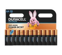 DURACELL Optimum Piles AA (Lot de 12) - Piles Alcalines 1,5V - +200 % d’actifs Power Boost - Répondent aux exigences des appareils modernes-100 % Recyclables, 0 % de plastique dans l’emballage-MX1500