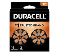 Duracell PGD DA312B16 Lot de 16 Piles pour Appareil auditif Zinc Air Taille 312