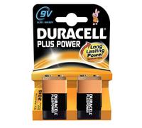 Pile alcaline 6LR61 9 V DURACELL plus, lot de 2 Y00248