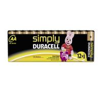 Duracell - Pile Alcaline - AA x 12 - Simply (LR6)