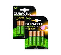 Duracell Piles rechargeables AA – Lot de 8
