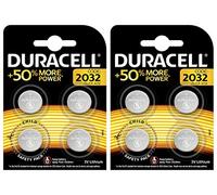 Duracell Piles Bouton au Lithium 2032 de 3 V, Lot de 4 x 2 Blister (Total 8 Piles)