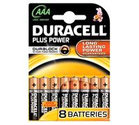 DURACELL Piles Duralock AAAx8 Plus Power (LR03)
