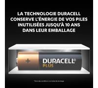Duracell Plus Piles alcalines AA, 1,5V LR6 MN1500, paquet de 12