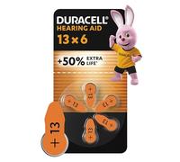 6 Piles Auditives 13 / PR48 Duracell Hearing Aid