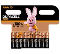 Duracell Piles alcalines Plus 163584 AAA LR03 MN2400 1,5 V – Lot de 10