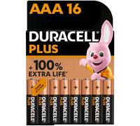 16 Piles Alcalines AAA / LR03 Duracell Plus