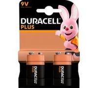 Duracell batterij Plus 100% 9V, blister van 2 stuks