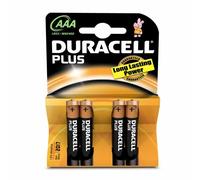 Duracell Plus Lot de 4 piles alcalines AAA 1,5 V