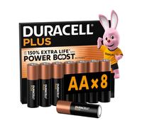 Duracell Piles Plus Power Boost LR6 (AA) alcalines 1,5 V - 8 pièces