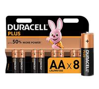 Duracell Plus, lot de 8 piles alcalines Type AA 1,5 Volts LR6 MN1500