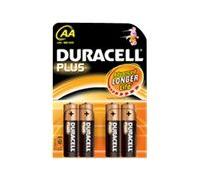Duracell Batterie Alkaline, Mignon, AA, LR06, 1.5V Plus Power, Retail Blister (4-Pack