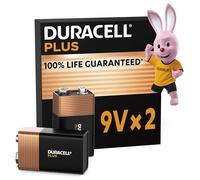 Duracell batterij Plus 100% 9V, blister van 2 stuks